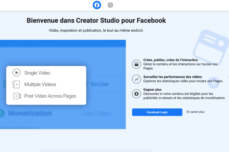 Un outil pour planifier ses posts : Facebook Creator Studio